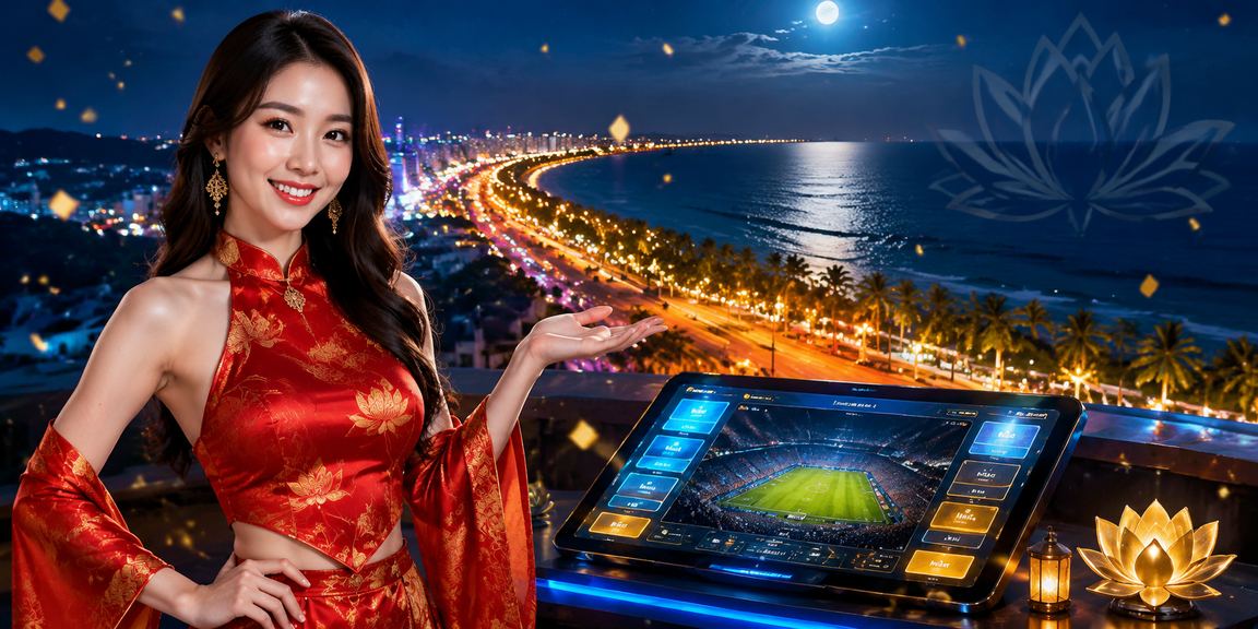 Bãi biển Mũi Né minh họa người dùng xem dữ liệu esports trước trận